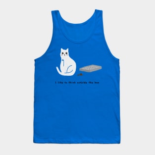 Litter tray (black caption) Tank Top